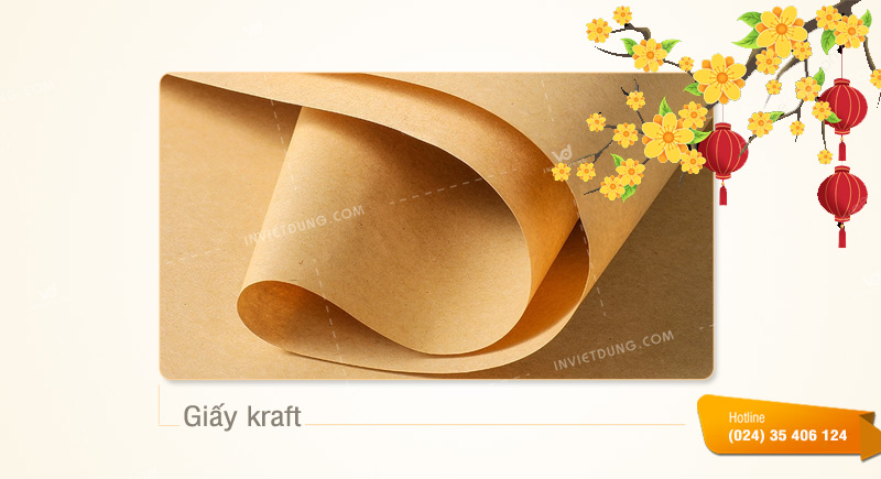 Chất liệu giấy kraft in bao lì xì