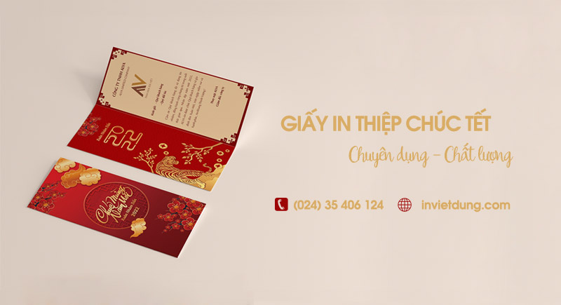 Top 5 chất liệu giấy in thiệp chúc Tết chuyên dụng hiện nay