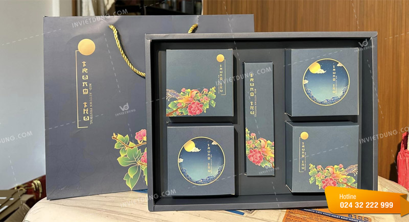 Kiểu dáng hộp bánh trung thu nắp âm dương