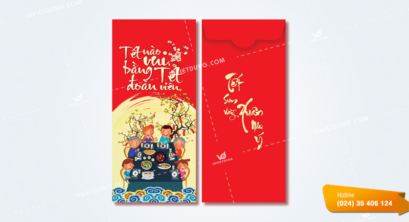 Kiểu dáng bao lì xì hình chữ nhật