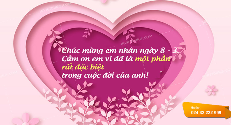 Lời chúc 8/3 hài hước dành cho người yêu