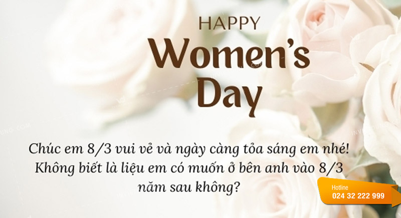 Những lời chúc 8/3 cho người yêu đơn phương