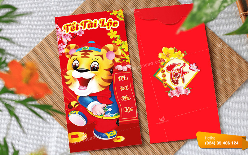 Những lưu ý khi in ấn bao lì xì Tết