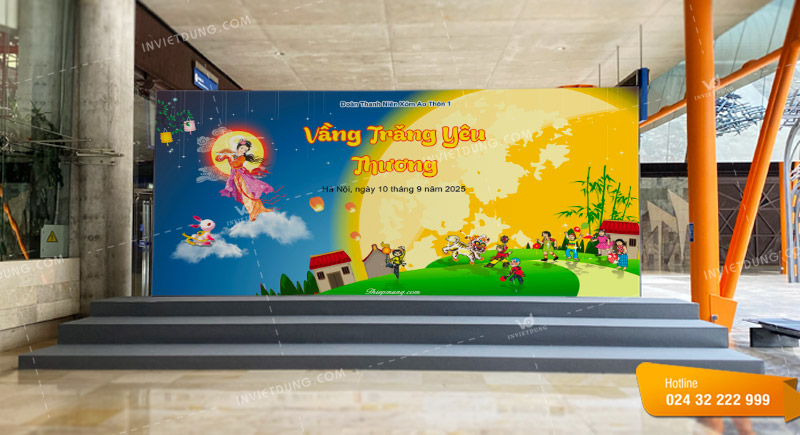 Mẫu backdrop Tết trung thu thiết kế đẹp