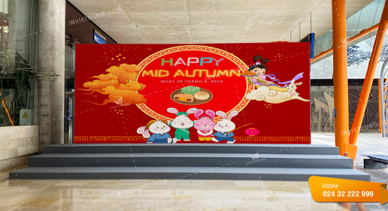 Mẫu backdrop Tết trung thu thiết kế đẹp