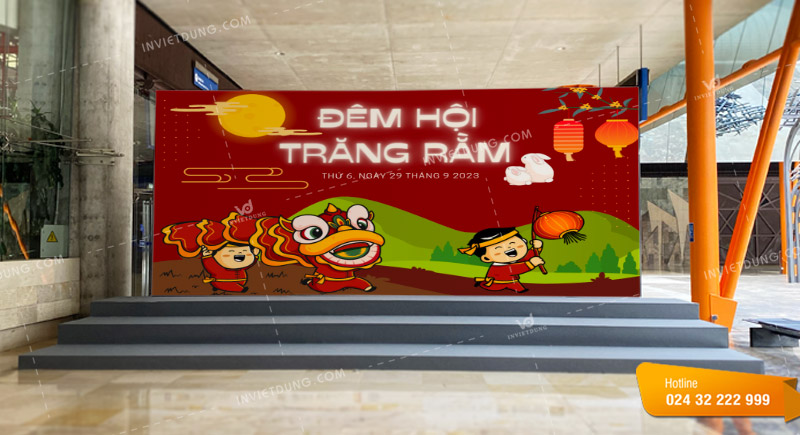 Mẫu backdrop Tết trung thu thiết kế đẹp