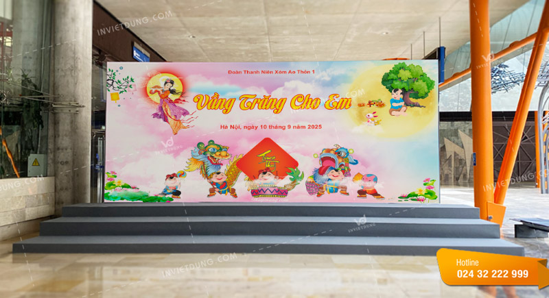 Mẫu backdrop Tết trung thu thiết kế đẹp