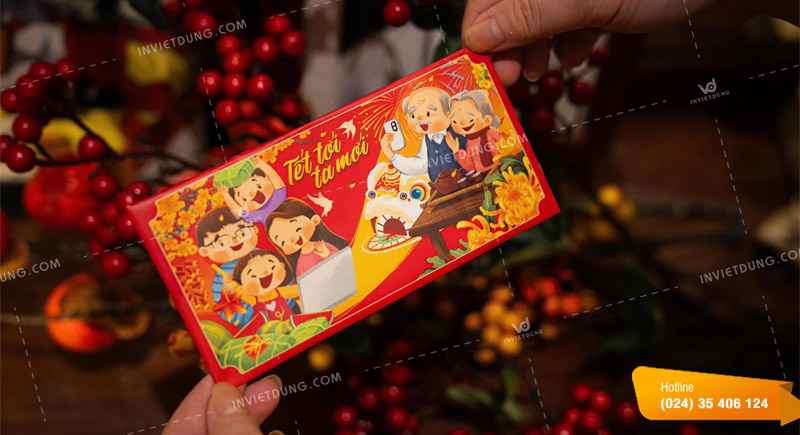 Mẫu bao lì xì Tết 2025 đẹp