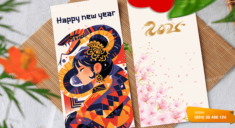 Mẫu bao lì xì Tết 2025 đẹp