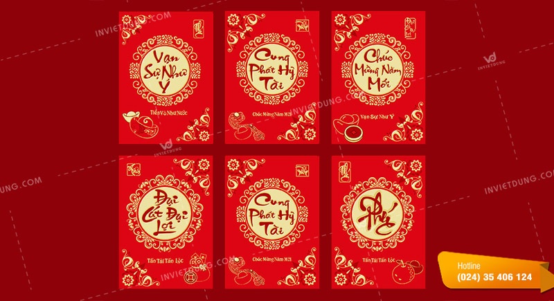 Mẫu bao lì xì Tết 2025 đẹp