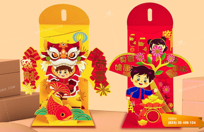Mẫu bao lì xì 3D