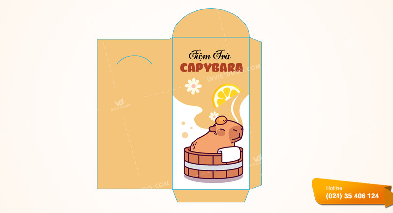 Mẫu bao lì xì capybara đẹp