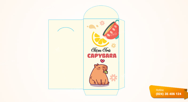 Mẫu bao lì xì capybara đẹp