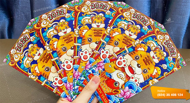 Mẫu bao lì xì hình con hổ