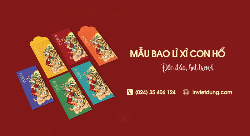 Top 33+ mẫu bao lì xì con hổ đẹp độc đáo, hot trend