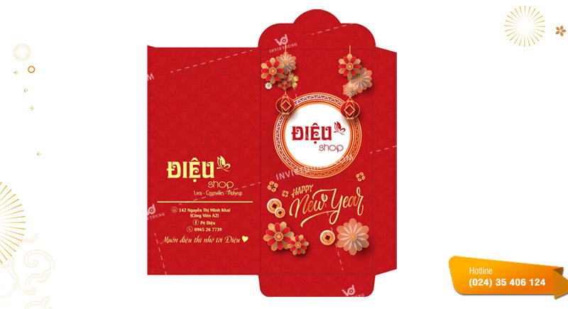 Mẫu bao lì xì công ty, doanh nghiệp