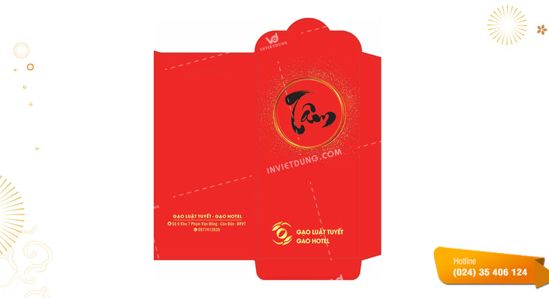 Mẫu bao lì xì công ty, doanh nghiệp