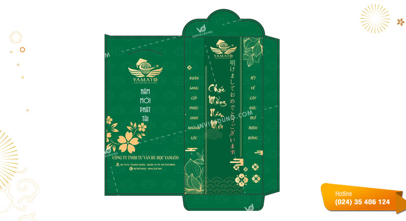 Mẫu bao lì xì công ty, doanh nghiệp