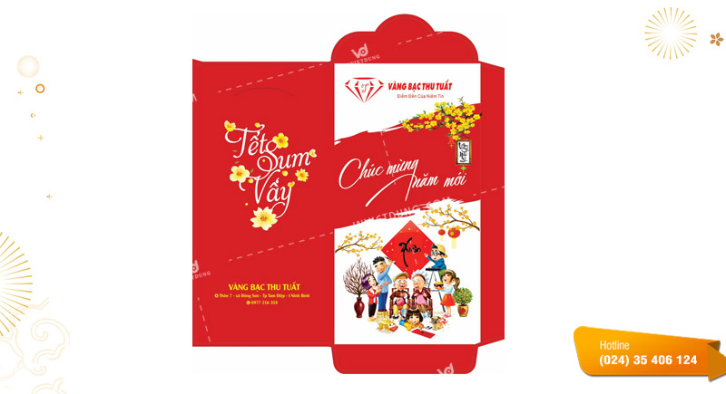 Mẫu bao lì xì công ty, doanh nghiệp