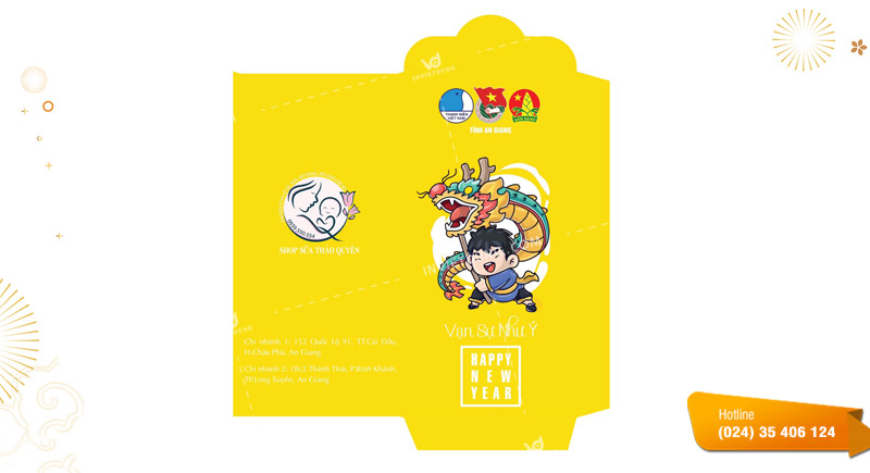 Mẫu bao lì xì công ty, doanh nghiệp