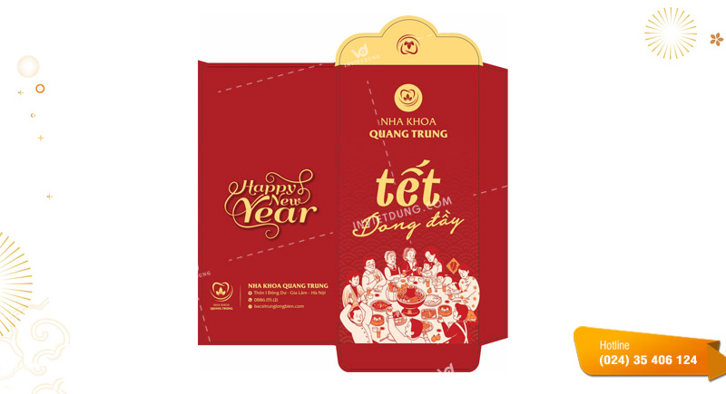 Mẫu bao lì xì công ty, doanh nghiệp