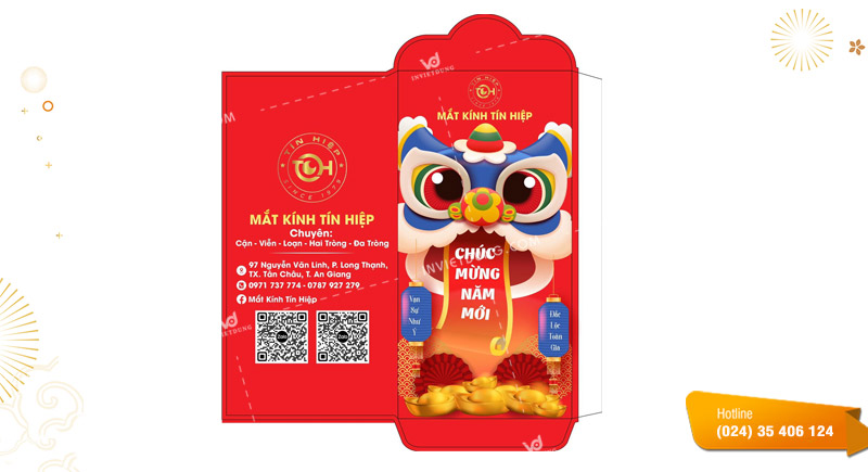 Mẫu bao lì xì công ty, doanh nghiệp