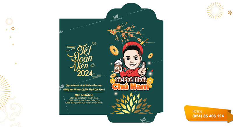 Mẫu bao lì xì công ty, doanh nghiệp