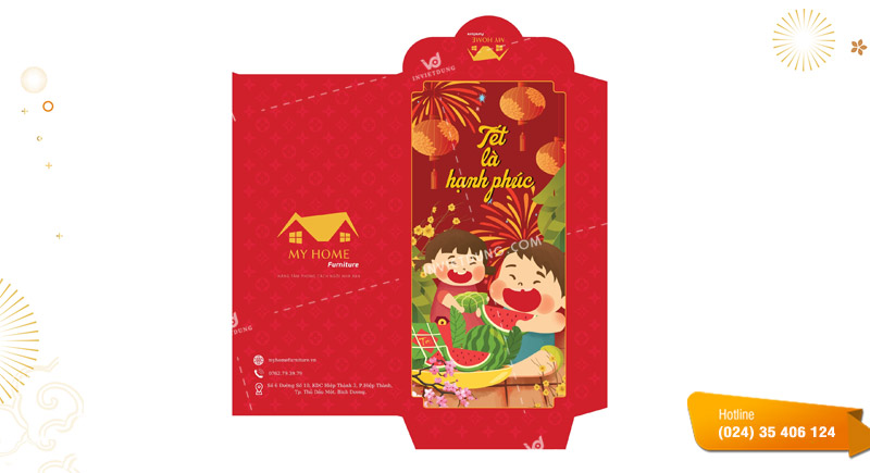 Mẫu bao lì xì công ty, doanh nghiệp