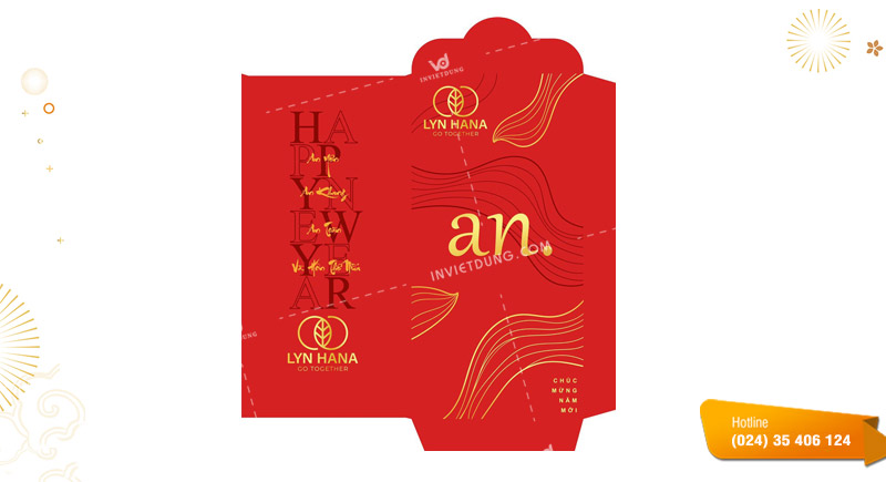 Mẫu bao lì xì công ty, doanh nghiệp