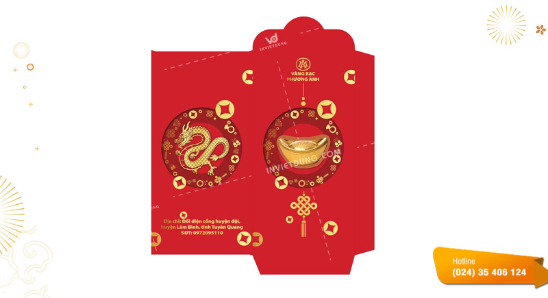 Cách thiết kế mẫu bao lì xì công ty nổi bật