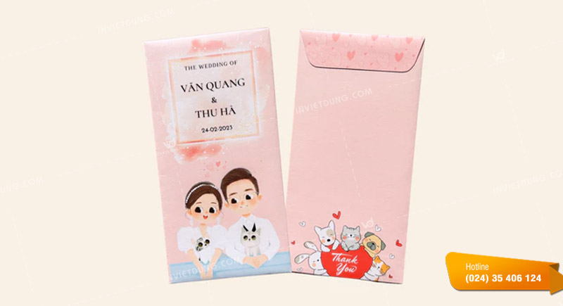 Mẫu bao lì xì đám cưới