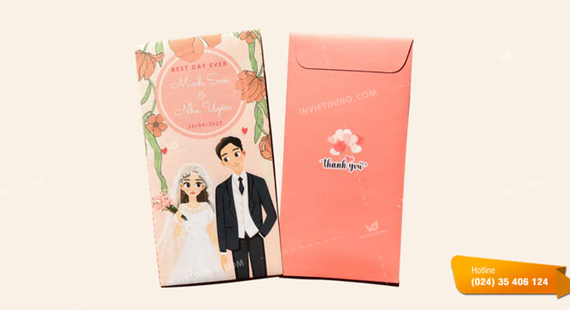 Mẫu bao lì xì đám cưới