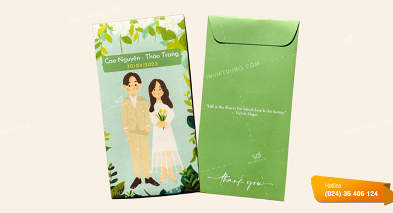 Mẫu bao lì xì đám cưới