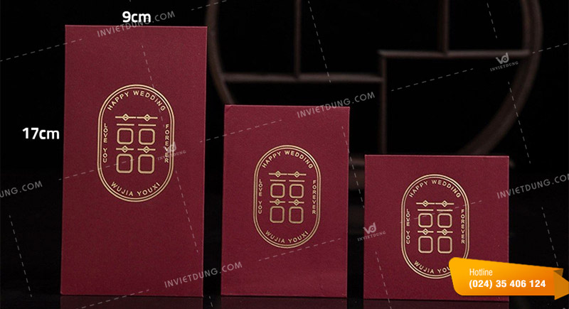 Kích thước bao lì xì đám cưới