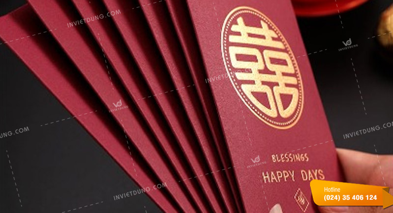 Phong cách thiết kế bao lì xì cưới