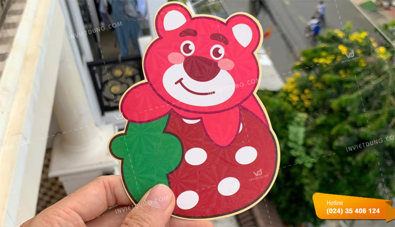 Mẫu bao lì xì gấu dâu