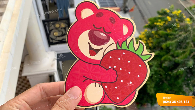Mẫu bao lì xì gấu dâu