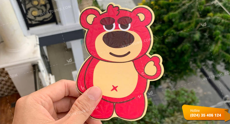 Mẫu bao lì xì gấu dâu