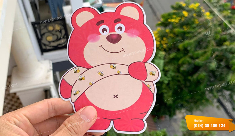 Mẫu bao lì xì gấu dâu