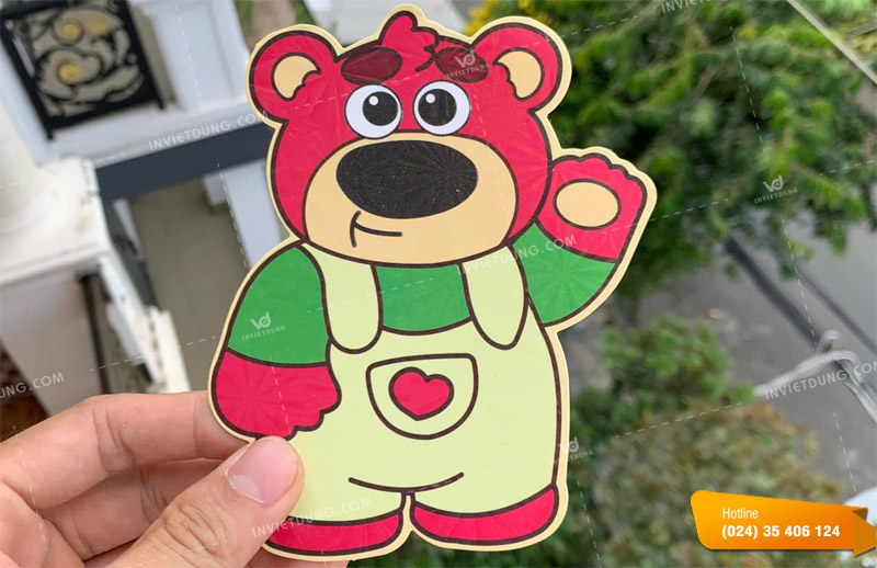 Mẫu bao lì xì gấu dâu