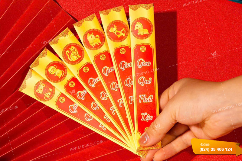 Mẫu bao lì xì gieo quẻ