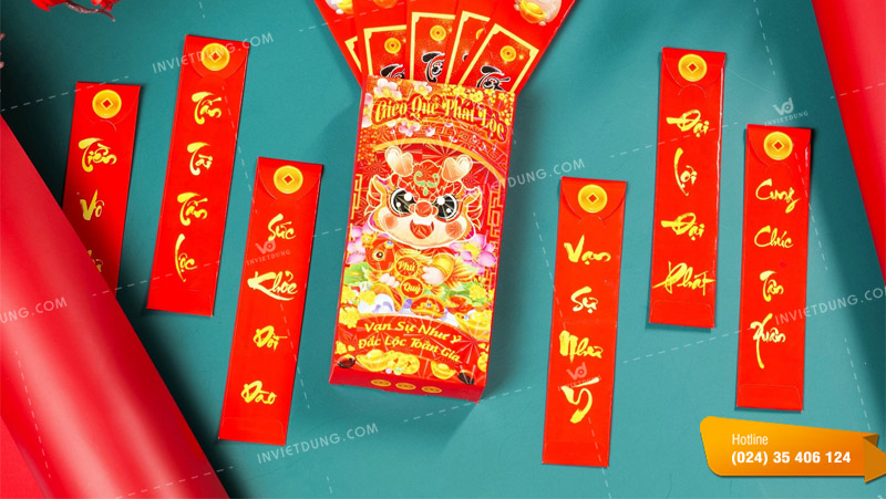 Mẫu bao lì xì gieo quẻ