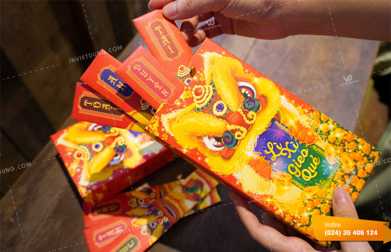 Mẫu bao lì xì gieo quẻ