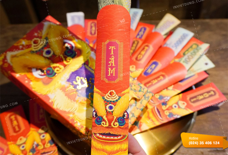 Mẫu bao lì xì gieo quẻ