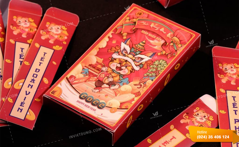 Mẫu bao lì xì gieo quẻ