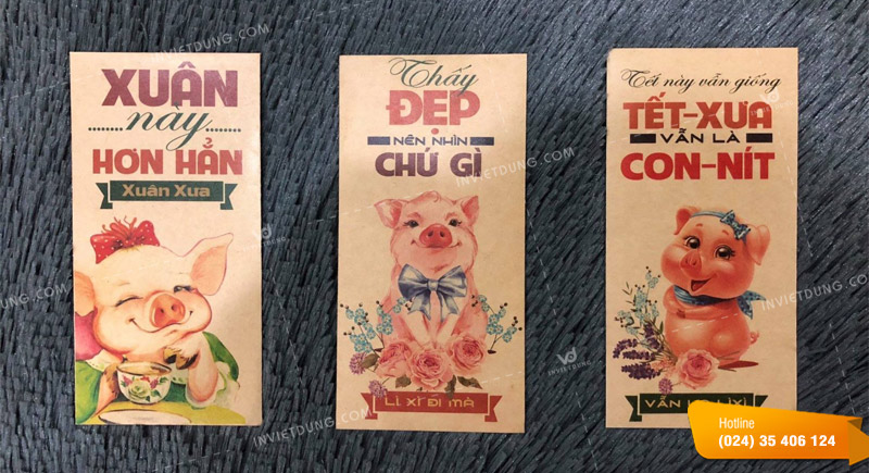 Mẫu bao lì xì hài hước