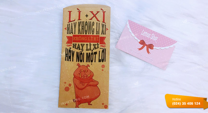 Mẫu bao lì xì hài hước