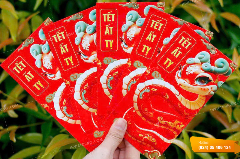 Các hoạt tiết, hình ảnh thông dụng trên mẫu bao lì xì màu đỏ