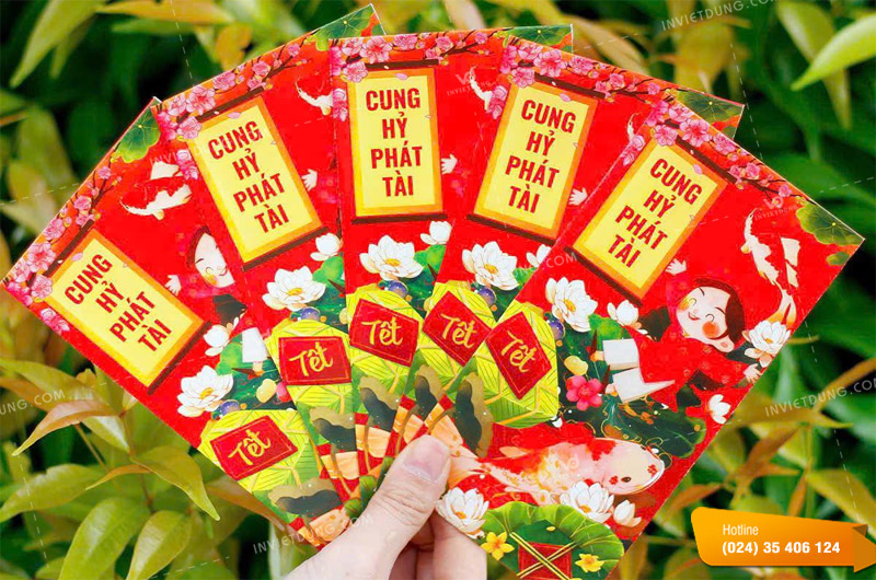 Mẫu bao lì xì màu đỏ