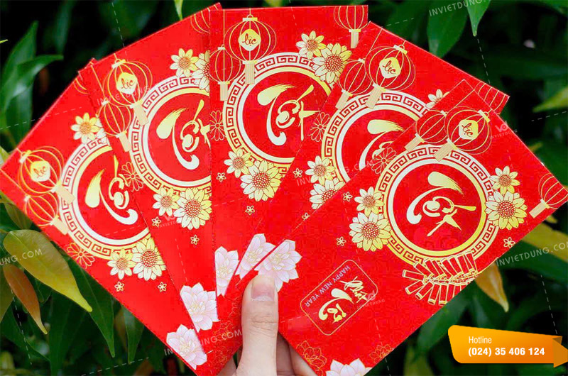 Mẫu bao lì xì màu đỏ